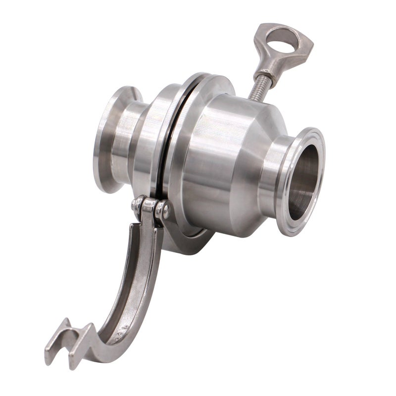 DERNORD Sanitary Check Valve - One Way Flow - 2" Tri Clamp Style, Stainless Steel 304, FKM Gasket (2" Tri Clamp Check Valve) - Image 1